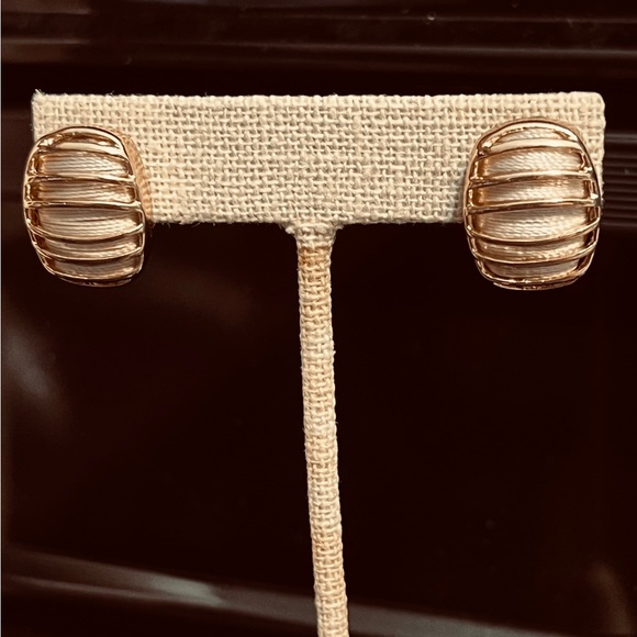 Jewelry - Elegant Gold-Tone Women's Earrings
